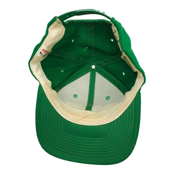 Boston Celtics Script Cap Vtg 90s READ Moth Holes Snapback Sports Specialties - Picture 5 of 16